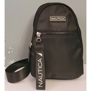 Nautica Mini Purse Sling Bag  Adjustable Length Woven Strap Zipper Compartments